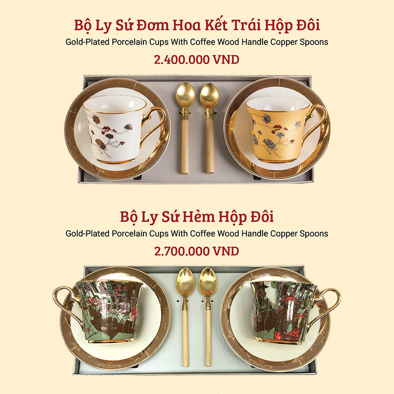 Bộ Ly Sứ Hộp Đôi