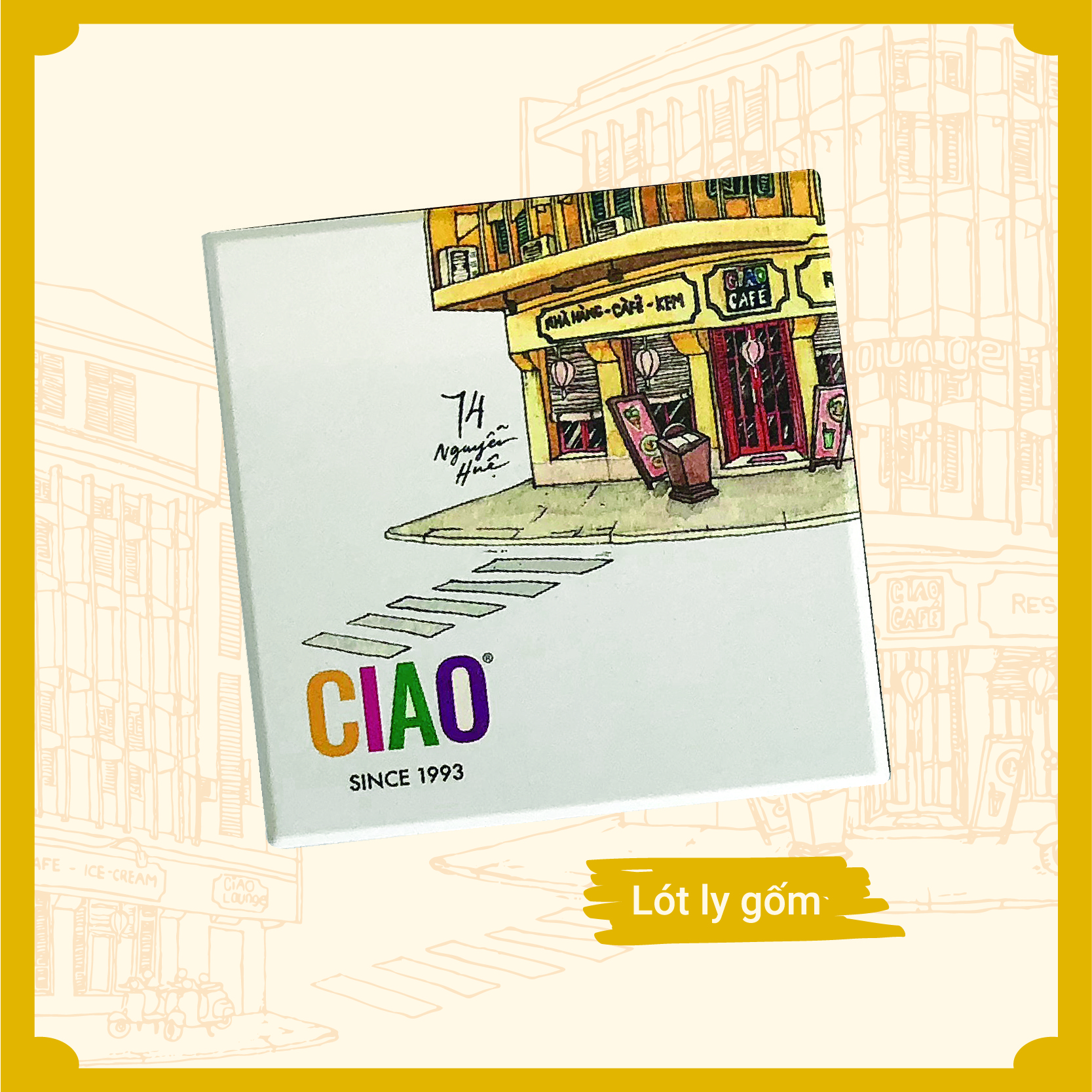 CIAO - Lót ly gốm (Lẻ)