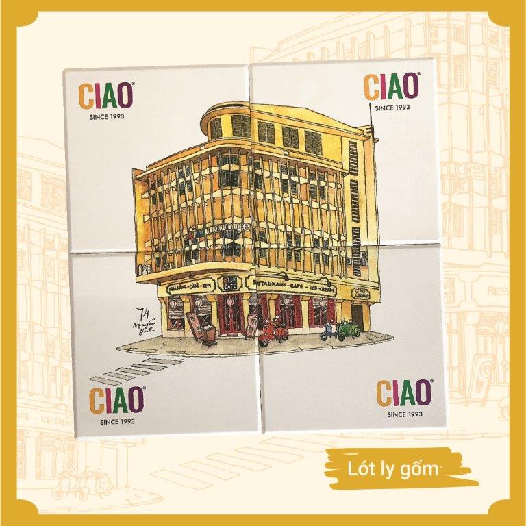 CIAO - Bộ lót ly gốm (4 Cái)